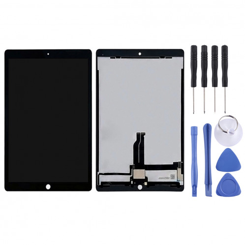 Ecran LCD et numériseur Assemblage complet avec carte pour iPad Pro 12,9 pouces A1584 A1652 (2015) (Noir) SH107B451-35