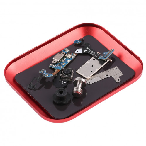 Outil de réparation de téléphone de plateau de vis d'alliage d'aluminium (rouge) SH541R1721-35
