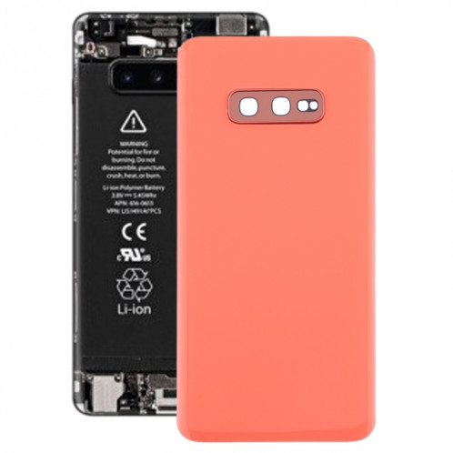 Coque arrière de batterie pour Galaxy S10e avec objectif d'appareil photo (rose) SH74FL1327-36