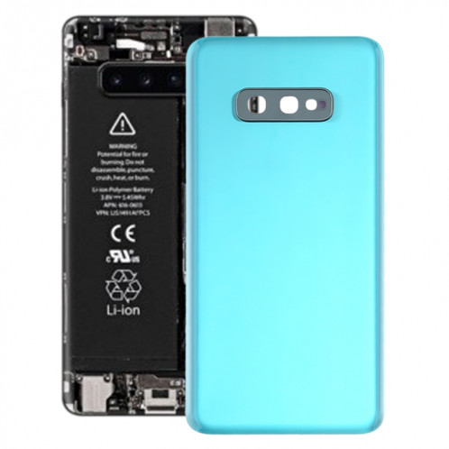 Pour le couvercle arrière de la batterie Galaxy S10e avec objectif d'appareil photo (vert) SH74GL599-36