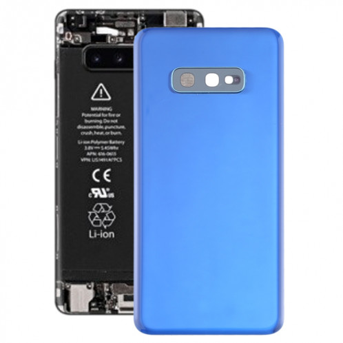 Coque arrière de batterie pour Galaxy S10e avec objectif d'appareil photo (bleu) SH74LL196-36
