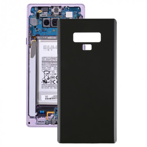 Pour Galaxy Note9 / N960A / N960F Couverture arrière (Noir) SH60BL684-36
