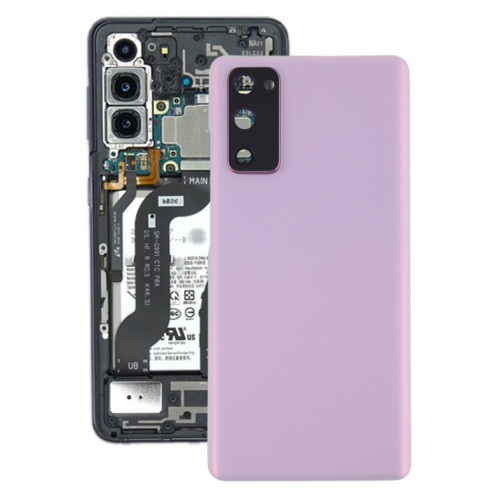 Coque arrière de batterie pour Samsung Galaxy S20 FE avec cache d'objectif d'appareil photo (violet) SH84PL1311-36