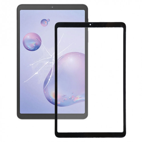 Pour Samsung Galaxy Tab A 8.4 (2020) SM-T307 Lentille extérieure en verre d'écran avant avec adhésif optiquement transparent OCA (noir) SH949B1104-36