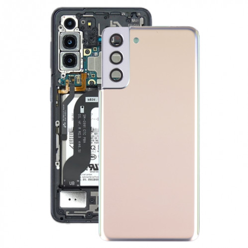 Couverture arrière de la batterie avec couvercle de la lentille de caméra pour Samsung Galaxy S21 + 5G (Gold) SH68JL1499-36