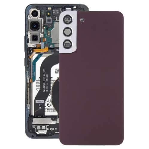 Coque arrière de batterie pour Samsung Galaxy S22+ 5G SM-S906B avec cache d'objectif d'appareil photo (violet) SH02PL1079-36