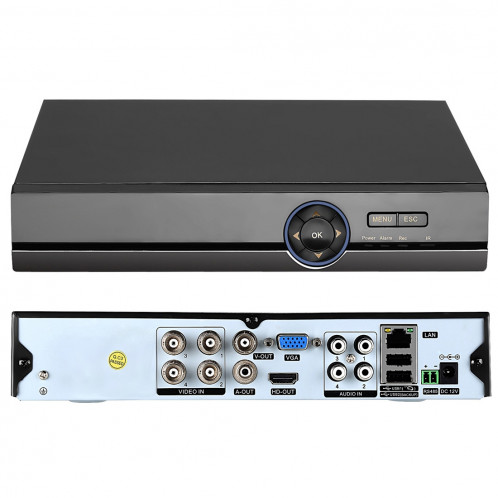 COTIER A41U-ZS 5 en 1 4 canaux Dual Stream H.264 1080N AHD DVR, Prise en charge des signaux AHD / TVI / CVI / CVBS / IP (noir) SC249B56-314