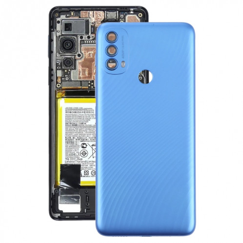 Couvercle arrière de la batterie d'origine pour Motorola Moto E40 (Bleu) SH91LL1716-37