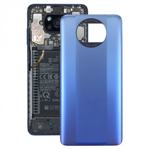 Couverture arrière de la batterie d'origine pour Xiaomi Poco X3 Pro M2102J20SG (Bleu) SH26LL80-37