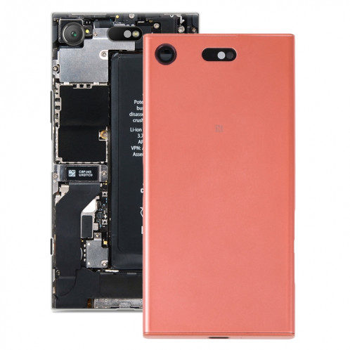 Couvercle arrière de batterie d'origine avec couvercle d'objectif d'appareil photo pour Sony Xperia XZ1 Compact (Orange) SH35EL1915-36