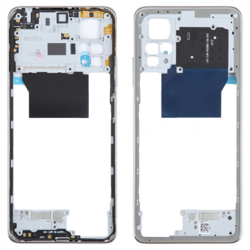 Pour Xiaomi Redmi Note 12 Pro 4G, plaque de cadre central d'origine (argent) SH871S612-36