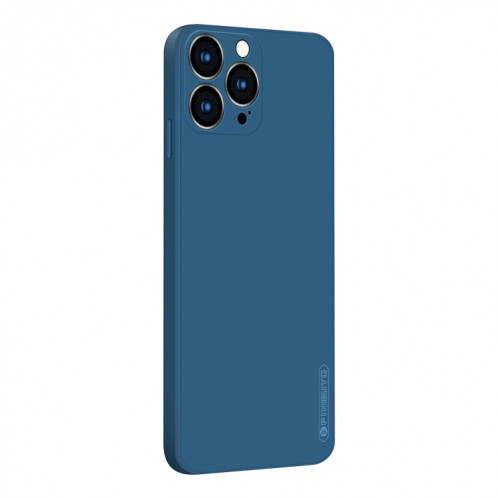 Pinwuyo Touching Series TPU Silicone liquide TPU antichoc pour iPhone 13 Pro (Bleu) SP602B389-36
