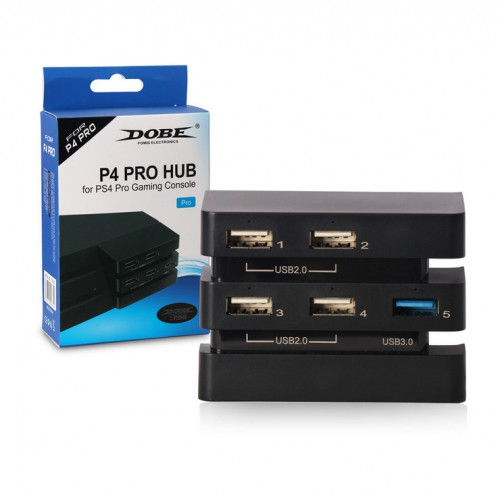 DOBE TP4-832 HUB intégré vers 2.0 et 3.0 Convertisseur HUB 2 vers 5 Extender pour console de jeu PS4 Pro SD38441825-35