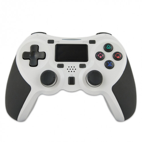 Manette de jeu sans fil caoutchoutée Bluetooth pour hôte PS4 (blanc) SH601A1058-37