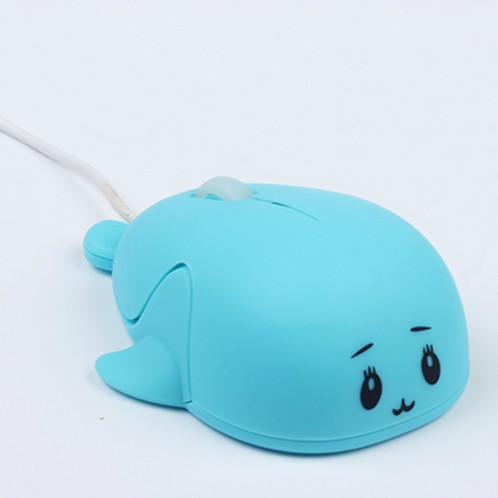 Souris filaire de dessin animé mignon souris d'ordinateur portable de bureau de fille de fille (bleu) SH701C778-37