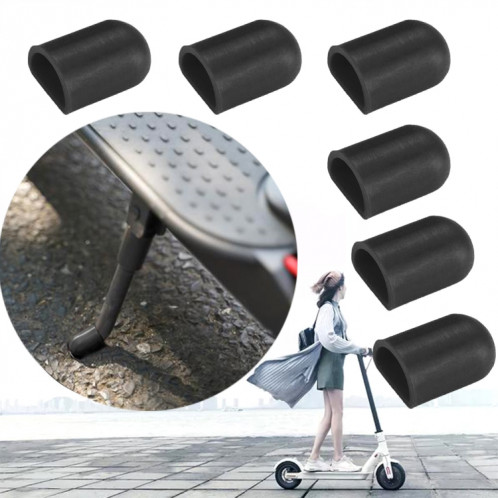 6 pièces pour Xiaomi Mijia M365 accessoires de scooter électrique trépied support de pied couverture en silicone (noir) SH301A1691-37