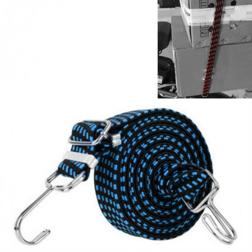 3 pièces de corde de liaison de vélo élargissant et épaississant la corde d'étagère de corde de bagage élastique élastique polyvalente, longueur: 2 m (bleu) SH203B371-38