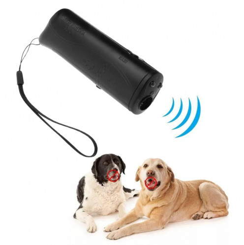 Formateur de chiens de chien à ultrasons à lampe de poche à LED, couleur: noir à une seule tête (paquet coloré) SH201A1827-35