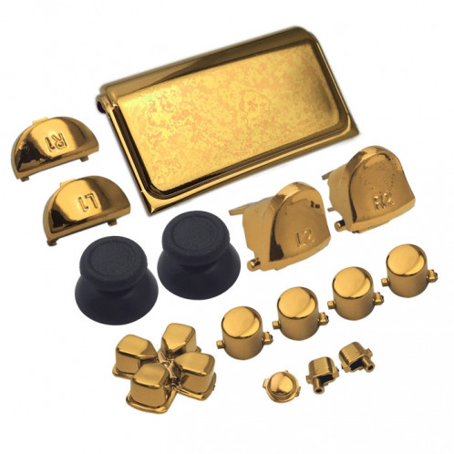 Bouton de galvanoplastie définie pour PS4 Slim (Gold) SH001B173-36