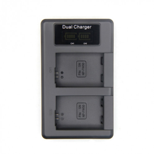 Chargeur de batterie pour appareil photo reflex à double charge verticale NP-FW50 SH401A1986-35