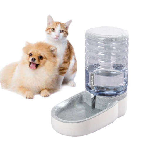 Distributeur d'eau automatique pour chat de seau de stockage de grain de 3,8 L, style: fontaine à boire (gris) SH701D1477-39