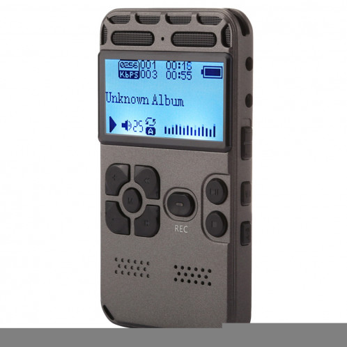 Enregistreur vocal audio portable VM181, 8 Go, lecture de musique de soutien / carte TF / LINE-IN et enregistrement téléphonique SH190740-39
