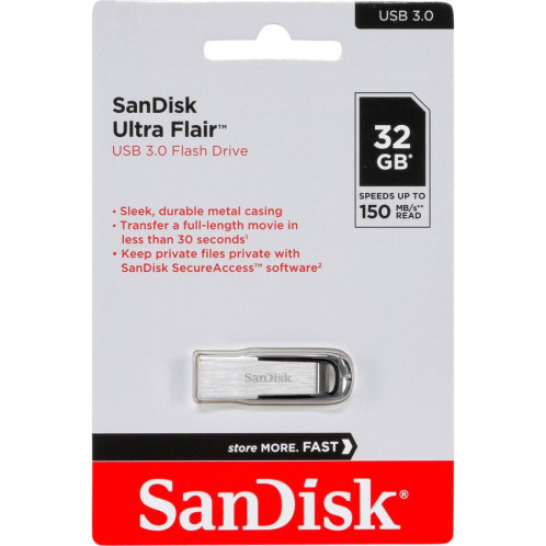 SanDisk Cruzer Ultra Flair 32GB USB 3.0 150MB/s SDCZ73-032G-G46 721961-35
