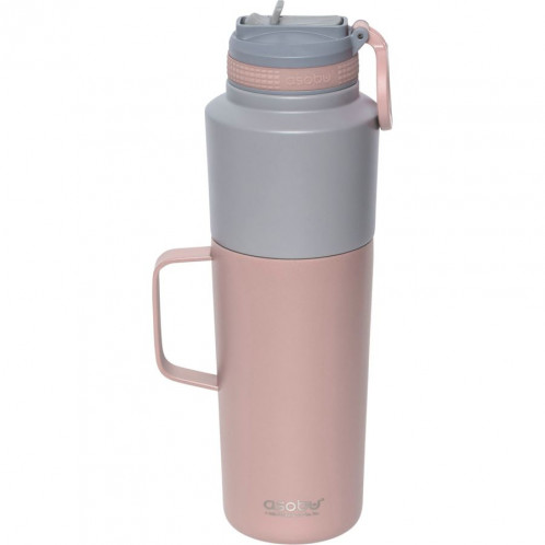 Asobu Twin Pack Bottle avec Mug Pink, 0.9 L + 0.6 L 766453-32