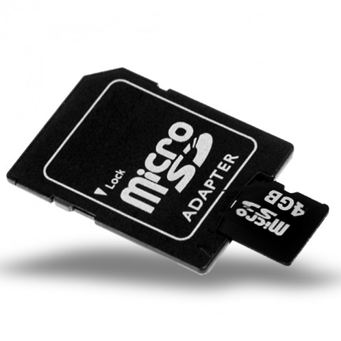 Carte mémoire 4GB MicroSD / TF Carte avec adaptateur de Slot SD 4GBMSDTFCASSD01-31