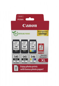 Canon PG-545 XL x2 / CL-546 XL Photo Value Pack 826898-20