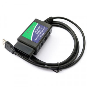 USB ELM327 OBDII outil de diagnostic de voiture pour ordinateur portable / PC (noir) SU0011-20