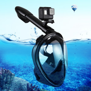PULUZ 260mm Tube Water Sports Diving Equipment Masque de plongée à sec complet pour GoPro HERO5 / 4/3 + / 3/2/1, taille S / M (Noir) SP204B5-20