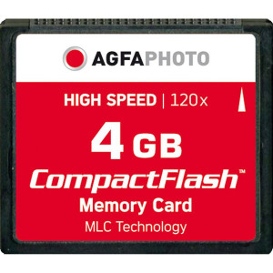 AgfaPhoto Compact Flash 4GB High Speed 120x MLC 368396-20
