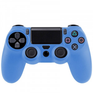 Étui flexible en silicone pour Sony PS4 Game Controller (bleu) S0001BE-20