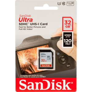 SanDisk Ultra SDHC UHS-I 32GB 120MB/s SDSDUN4-032G-GN6IN 722143-20