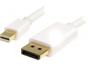 Câble Mini DisplayPort mâle vers DisplayPort mâle V1.2 1 M Blanc CABMWY0078-20
