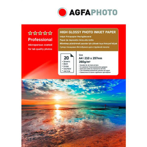 AgfaPhoto Professionel Papier PhotoA4 20feuilles 260g brillant 489260-20