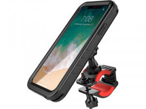 Support vélo pour iPhone X avec coque waterproof AMPGEN0018-20