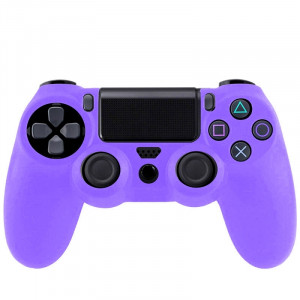 Étui flexible en silicone pour Sony PS4 Game Controller (Purple) S0001P-20