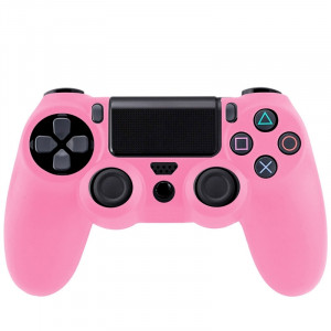 Étui flexible en silicone pour Sony PS4 Game Controller (rose) S0001F-20