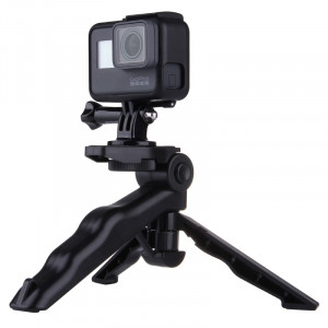 PULUZ Grip Trépied pliable avec adaptateur et vis pour GoPro HERO5 / 4/3 + / 3/2/1, SJ4000, Appareil photo numérique, charge maxi: 2kg (noir) SPU1913-20