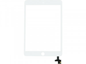 Vitre tactile Blanche pour iPad mini 3 avec sticker PDTMWY0193-20