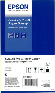 1x2 Epson SureLab Pro-S Paper BP brillant 152 mm x 65 m 254 g 483247-20