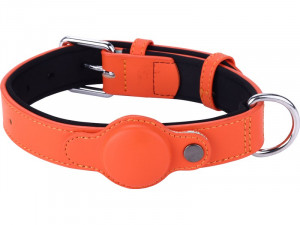 MiLi collier pour chien (L) avec tracker compatible Apple Localiser Orange ACSMLI0010-20