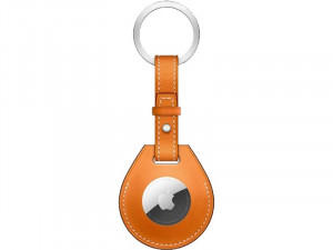 Wiwu Keyring Etui de protection en cuir avec porte-clés pour AirTag Orange ACSWWU0005-20
