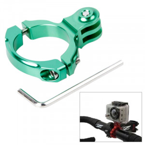 TMC Bike Aluminium Handle Bar Montage standard pour GoPro Hero 4 / 3+ / 3/2/1, diamètre interne: 31.8mm (vert) ST042G3-20