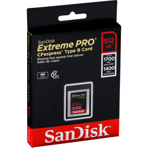 SanDisk CF Express Type 2 512GB Extreme Pro SDCFE-512G-GN4NN 722731-20