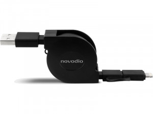 Novodio Extend Câble de charge/synchronisation rétractable Lightning/micro-USB CABNVO0017-20