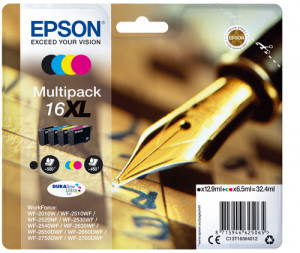 Epson DURABrite Ultra XL Multipack BK/C/M/Y T 163 T 1636 267724-20