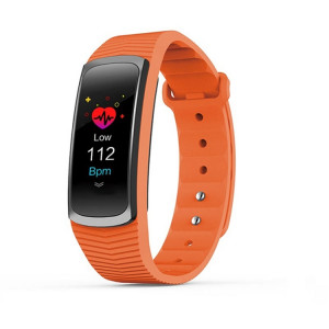 SMA-B3 Fitness Tracker Bracelet Smart Bluetooth 0.96 pouce, étanche IP67, traqueur d'activité de soutien / moniteur de fréquence cardiaque / moniteur de pression artérielle / capture à distance (orange) SH105E1141-20